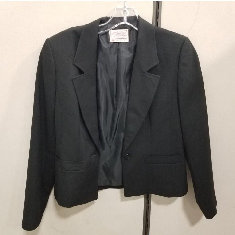 Vintage 80s PENDLETON Virgin Wool Petite Single Button Blazer – Women's Size 4P